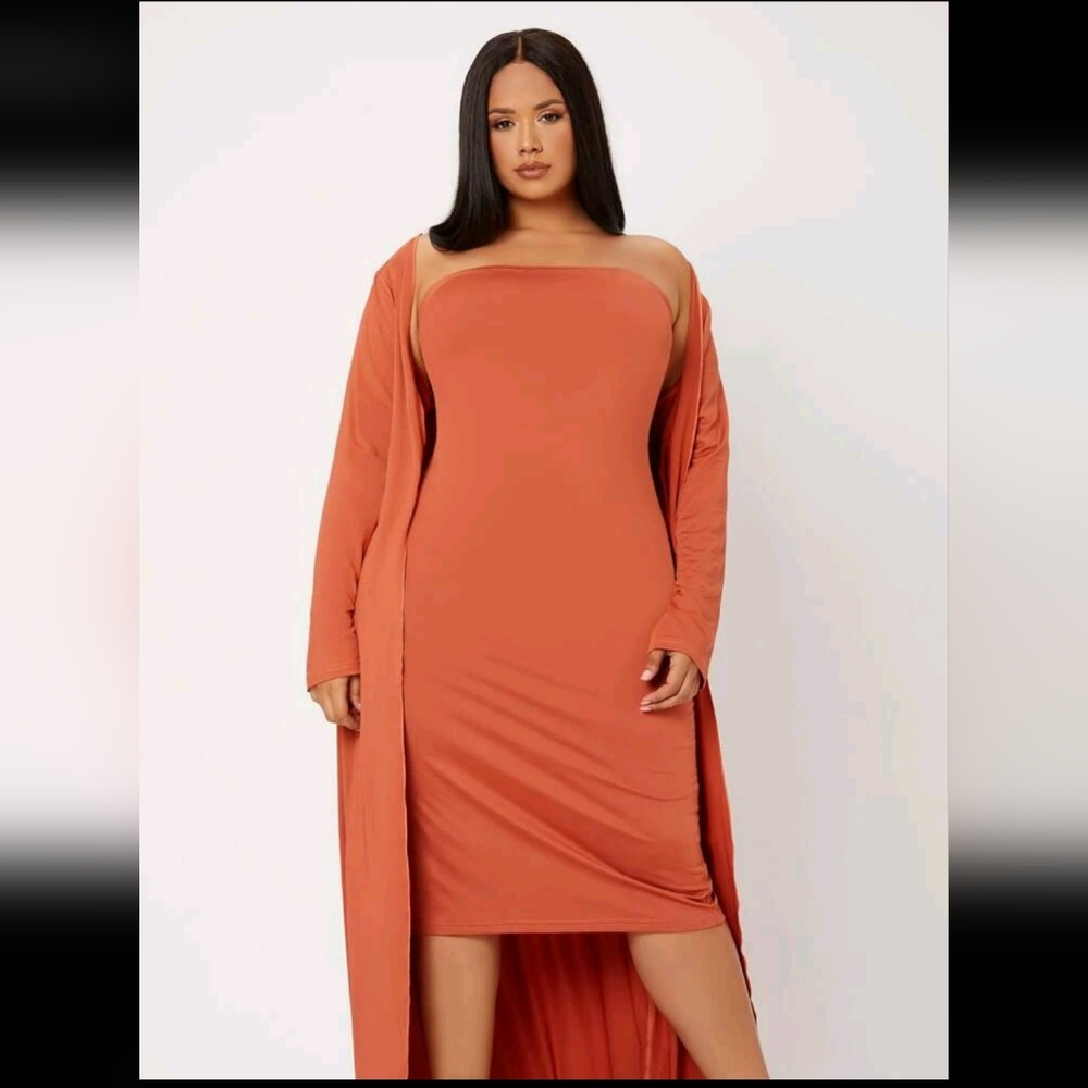 SHEIN 2 PIECE HALTER DRESS SIZE 3X